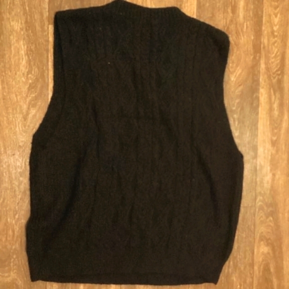 Mens V-Neck Knitted Sweater Sleeveless Pullover Knitwear Vest  - Picture 5 of 7